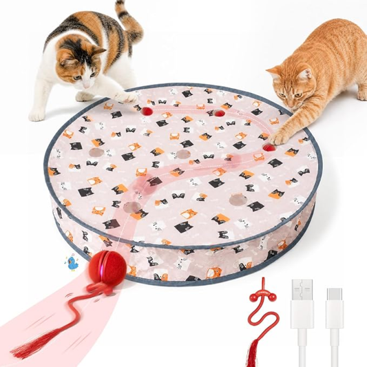 Juguete Interactivo para Gatos con Pelota Giratoria