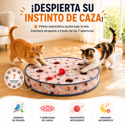Juguete Interactivo para Gatos con Pelota Giratoria
